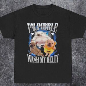 Funny Pibble T Shirt Dog Meme Tee Baby French Bulldog Brainrot Gen Z Meme 90